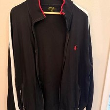 Polo Ralph Lauren men s performance full zip track jacket black miss zip read