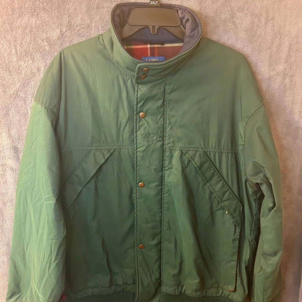 Chaqueta aislante forrada a cuadros verde L Lobo by Pendleton vintage años 80 para hombre Foto 3 de 4