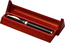 Kyocera Ceramic Ball Water Based Wooden Ballpoint Pen Black