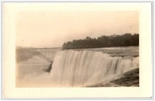 Niagara Falls Honeymoon Bridge RPPC Postcard 1916 Come Over Sunday Message