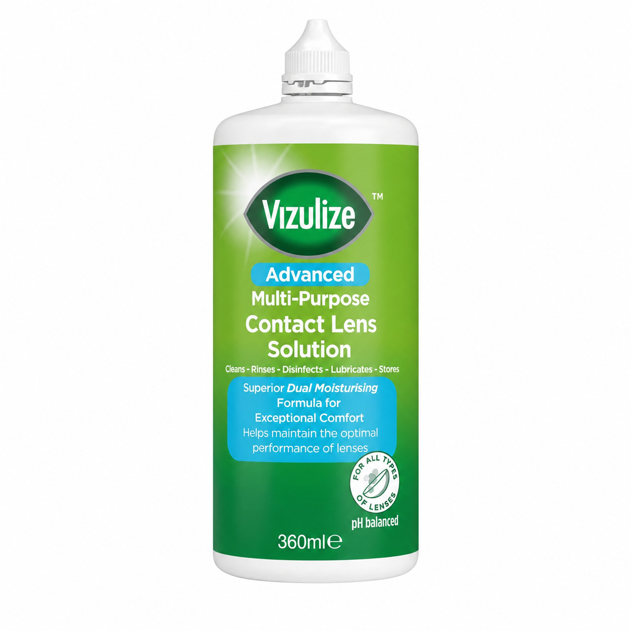 Vizulize Advanced Multi-Purpose Contact Lens Solution 360ml EXP 09/28 NO BOX