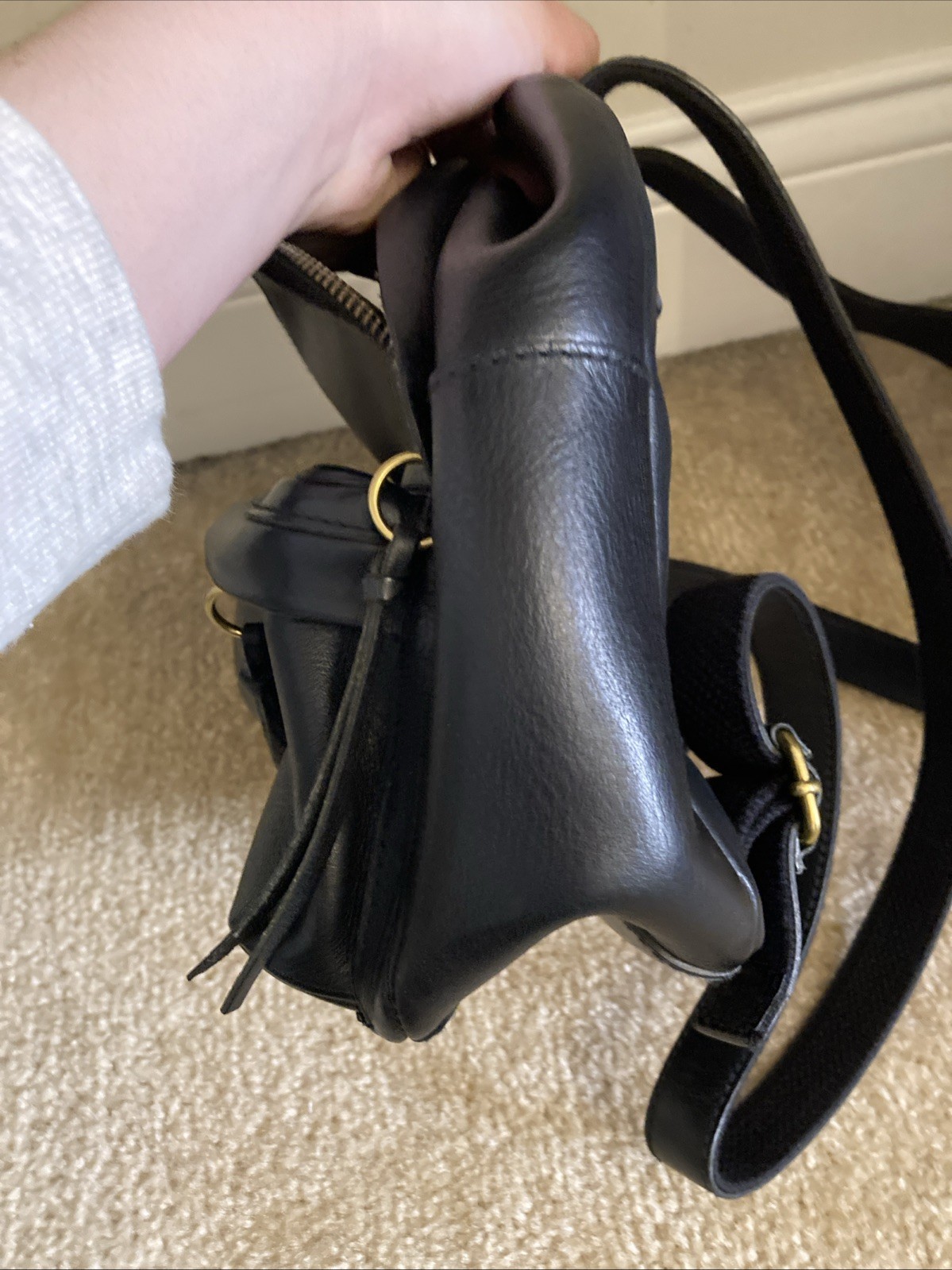 Madewell Lorimer Black Mini Backpack - image 7