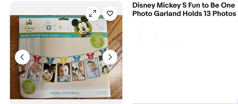 Новый Disney Junior 12' Микки Маус фото Garland держит 13 фотографий - Изображение 3 из 3