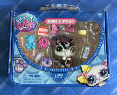 Littlest Pet Shop LPS Cat KITTEN #260 #G7 Sweet & Stylish Accessories Series 4