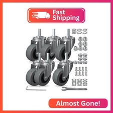 Euokok 6 Pack Creeper Wheels 2.5 Inch Heavy Duty Swivel Caster Wheel