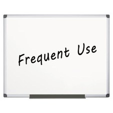 Bi-Silque MA2707170 Magnetic Dry Erase Board 48x72 White Aluminum Frame