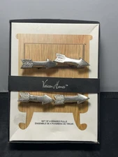 Vatican Homes Set of 4 Drawer Pulls Gold Ceramic Cabinet Drawer Knobs