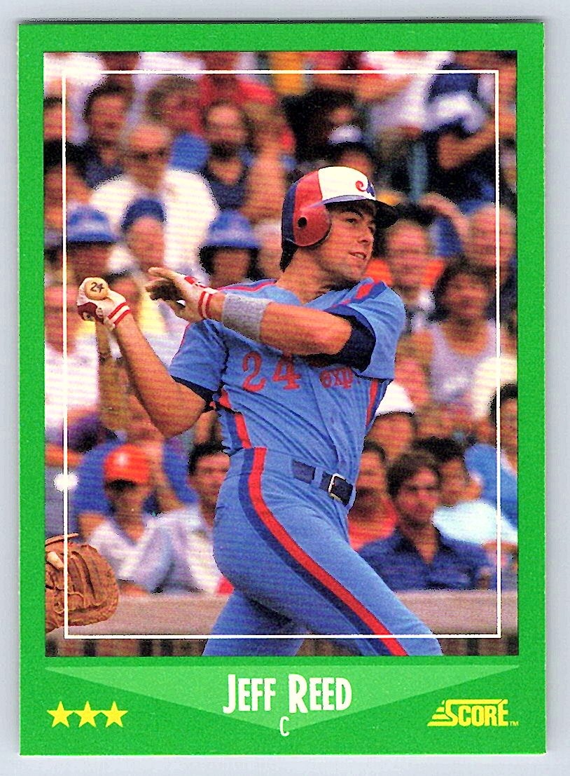 1988 Score - # 408 - Jeff Reed - Montreal Expos