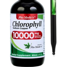 Liquid Chlorophyll Drops for Detox, Digestion, Gut Health Dietary Supplement 2oz