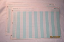 37 Sheets of VINTAGE IBM 150/10/6 Print Chart Coding Forms GX20-1860-0 U/M025