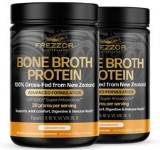 Collagen Bone Broth Anti-Aging for Healthy Skin & Gut | Grass-Fed FREZZOR 2 Pack