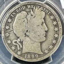 1899 O Barber Half Dollar - PCGS G06 - Certified Problem-Free Better Date