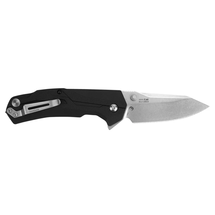 Cuchillo de bolsillo de rescate de acero Kershaw Knives Drivetrain 8655 negro GRN D2 Foto 2 de 3