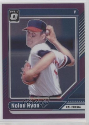 2024 Panini Donruss Optic Purple Prizm 34/49 Nolan Ryan #42 HOF e8a