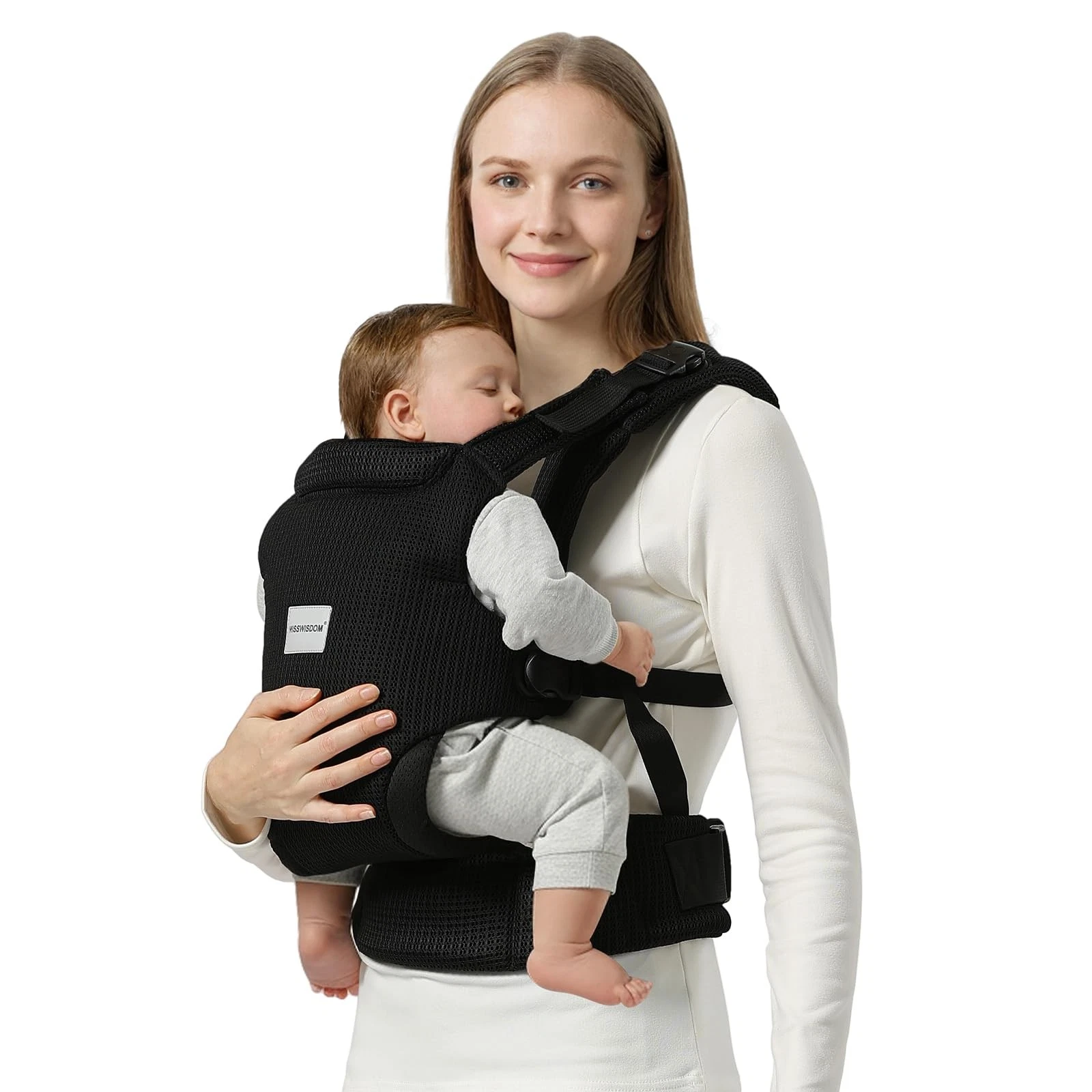 Baby Carrier Newborn to , Easy Adjustable Carrier for 7-30lbs, Baby Holder Wr...