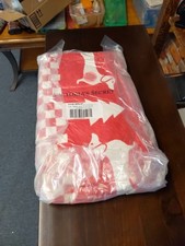 VICTORIA'S SECRET Pink Sherpa Fleece Blanket Cozy 50X60 Red Dog NEW