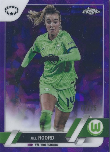2022-23 Topps Chrome Sapphire UWCL- Jill Roord Purple Refractor /15