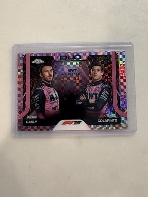2025 F1 Topps Chrome Alpine Duo Gasly Colapinto  #171 Pink Checker /250 SP Team