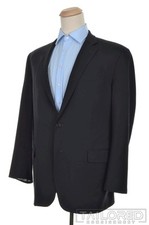 BROOKS BROTHERS Madison Solid Blue 100 Wool Blazer Sport Coat Jacket - 45 R
