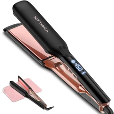 1.75 in Ceramic Infrared Ionic Flat Iron | 5s Fast Heat-Up, LCD Temp Control
