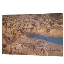 Postcard General Patton Memorial Museum Giant Relief Map Chiriaco Summit CA