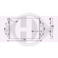 1X KüHler, MotorküHlung Diederichs DCM3868 Passend FüR Audi Skoda VW