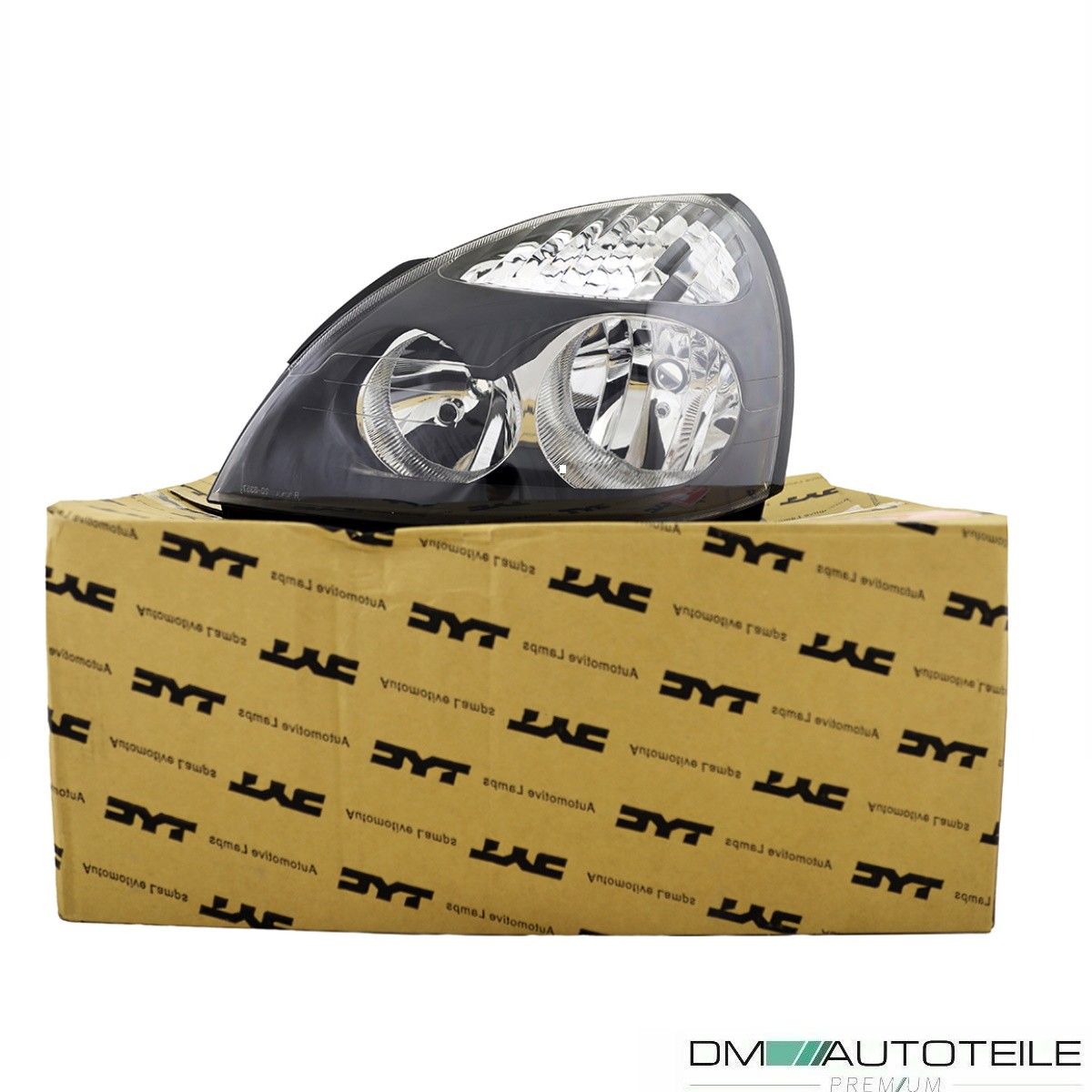 Phares Avant Gauche Et Droit Pour Renault Clio 2 Phase 2 - Noir, H1/H7, Années 01-05