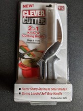 Cuchillo cortador inteligente 2 en 1 tabla de cortar tijeras chuletas, rebanadas. NUEVO. Precintado.