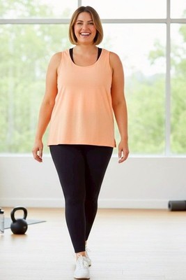 ID Ideology Womens Plus Size Solid Essentials Tank Top