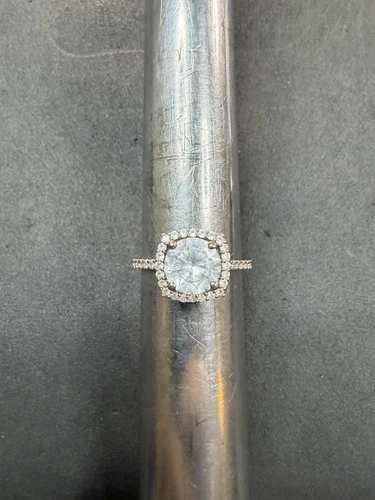 2.3g VTG Sterling Silver 925 CZ Ring Size 8 Jewelry Lot O