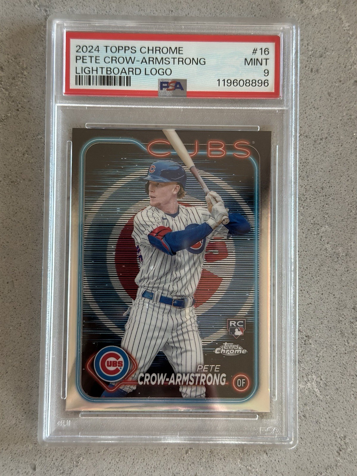 2024 Topps Chrome - Pete Crow-Armstrong #16 Lightboard Logo Refractor (RC) SSP
