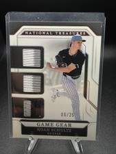 2025 National Treasures Noah Schultz 3-Color Triple Patch Holo Silver #/25