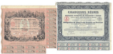2 x Chargeurs Reunis Obligation, 1921 und 1930