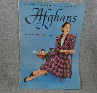 Afghans Spool Cotton Company Book 289 Spool Cotton Company First Edition 1952