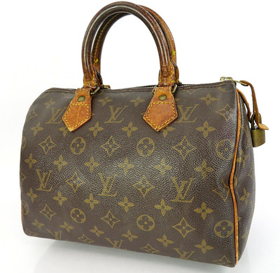 Authentic LOUIS VUITTON Speedy 25 Monogram Boston Handbag Purse #64728
