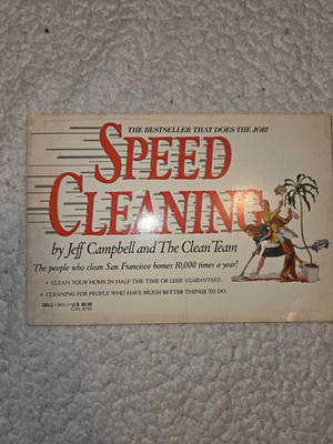 #ad Speed Cleaning by Jeff Campbell 1987 Trade Paperback $6.35