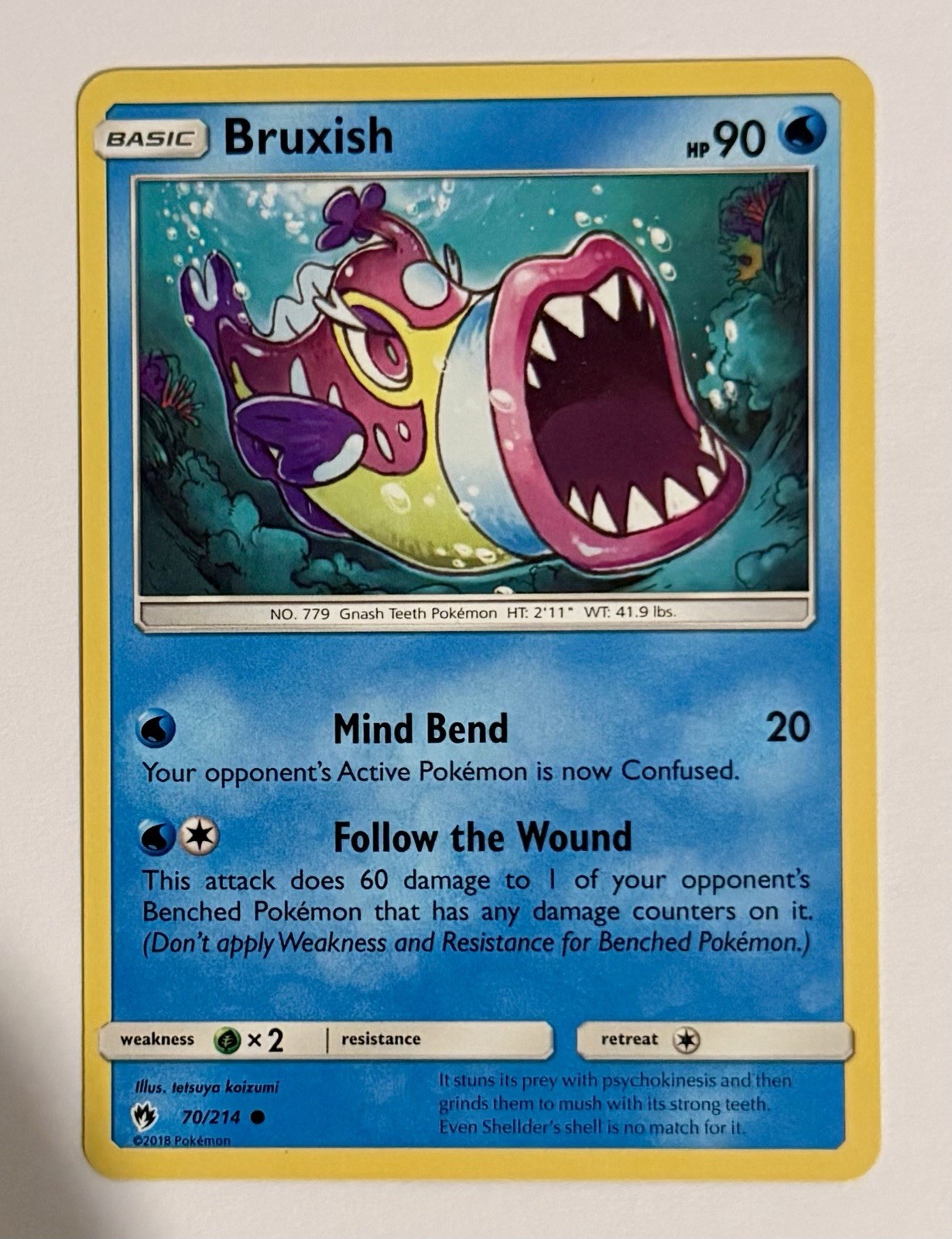 Bruxish 70/214 Common Lost Thunder Pokemon NM
