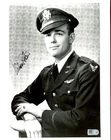 Urban Drew Signed 8x10 World War II WW2 B&W Photo AUTO AI COA