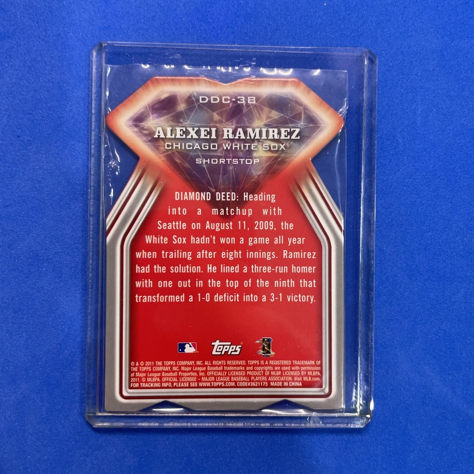 2011 Topps - Diamond Dig конкурс бриллиант огранки Алексей Рамирес #DDC-38 - Изображение 2 из 2