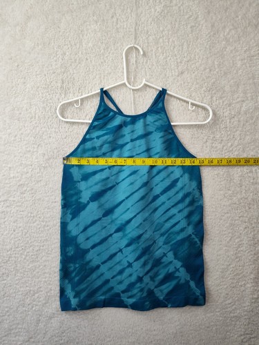 All in Motion Women Top Extra Large Blue Printed Nylon Blend Sleeveless Active - Picture 8 of 16
