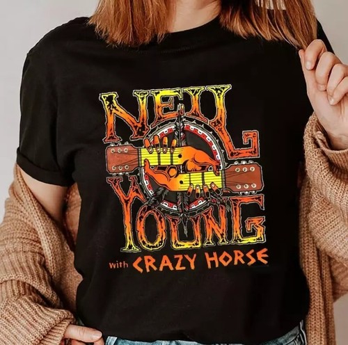 SALE Neil Young With Crazy Horse Band Shirt, Neil Young Retro 90S, S-5XL - Picture 1 of 3