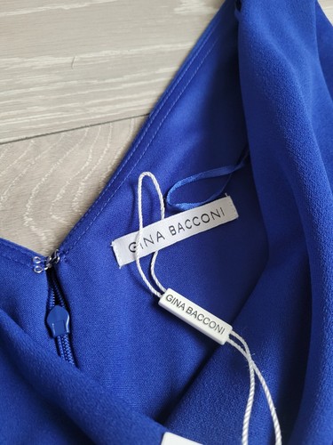 Gina Bacconi V-Ausschnitt Kleid mit Verzierung Maxi Abendkleid UK14 UVP 240£ - Bild 8 von 15
