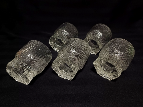 5er SET IITTALA TAPIO WIRKKALA ASLAK OLD FASHIONED WHISKY GLÄSER - Bild 3 von 7