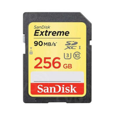 SanDisk 256GB Extreme SDXC UHS-1 U3 Memory Card 4K Ultra HD SDSDXNF-256G