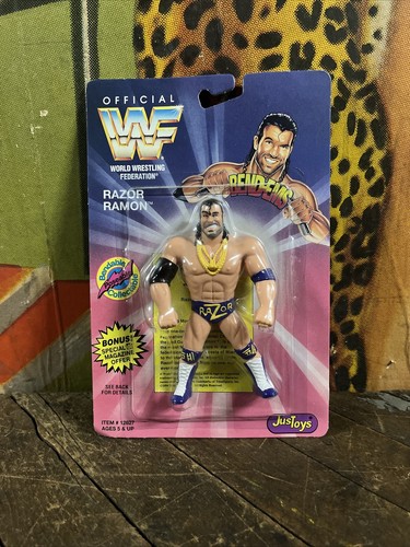 VINTAGE 1994 WWF BEND EMS RAZOR RAMON FIGURE SCOTT...