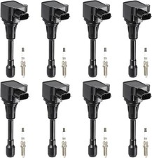 Confezione Bobina Accensione + Candele Iridio Per Infiniti QX56 2011-2013 5.6L,