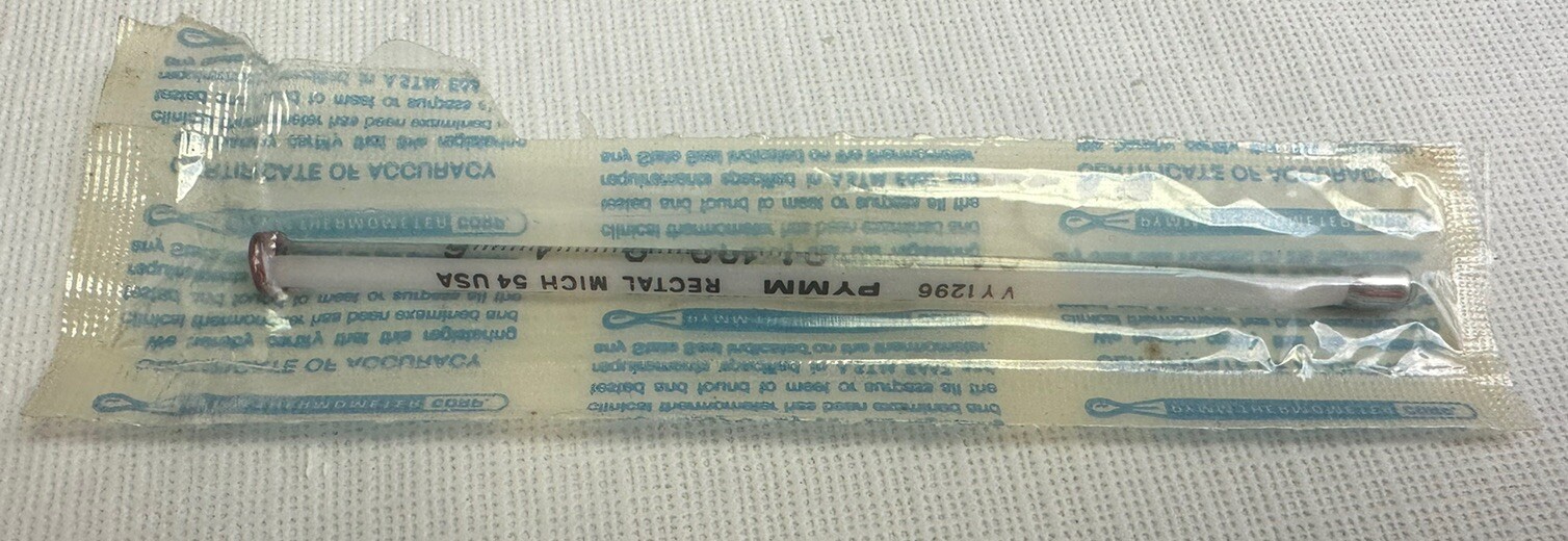 Vintage Glass Rectal Thermometer 1140 PYMM MICH 54 USA eBay