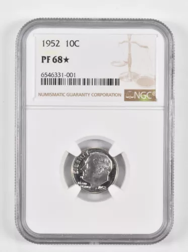 PF68* 1952 Roosevelt Dime NGC *1283