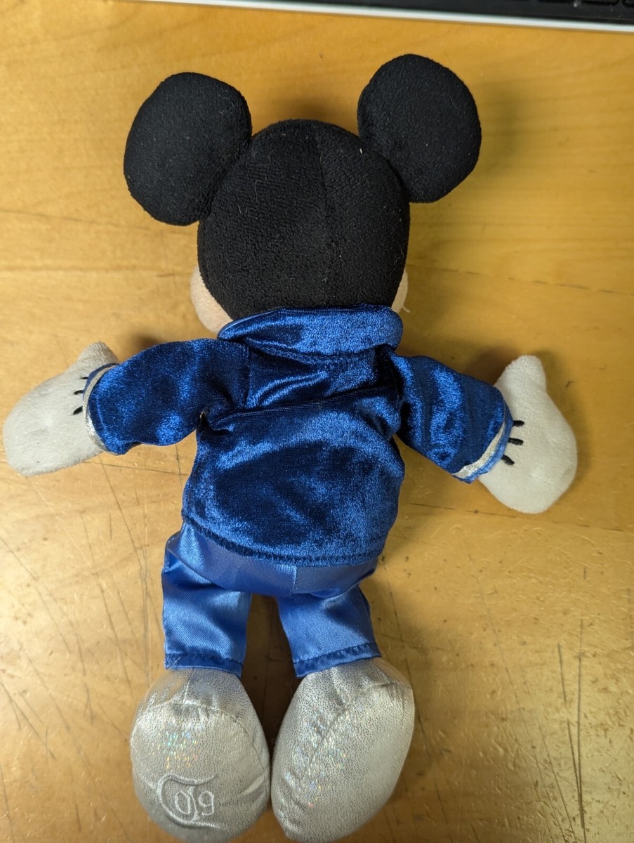 Disney Parks Mickey Mouse Plush 60th Anniversary Blue Suit 12