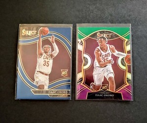 ISAAC OKORO 2020-21 Panini Select Courtside/ Green White Purple Concourse Rookie